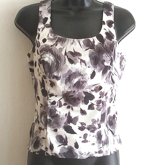 Bellissima Tops - Bellissima | Elegant Floral Black Grey Top